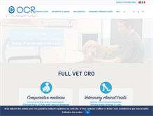 Tablet Screenshot of oncovet-clinical-research.com